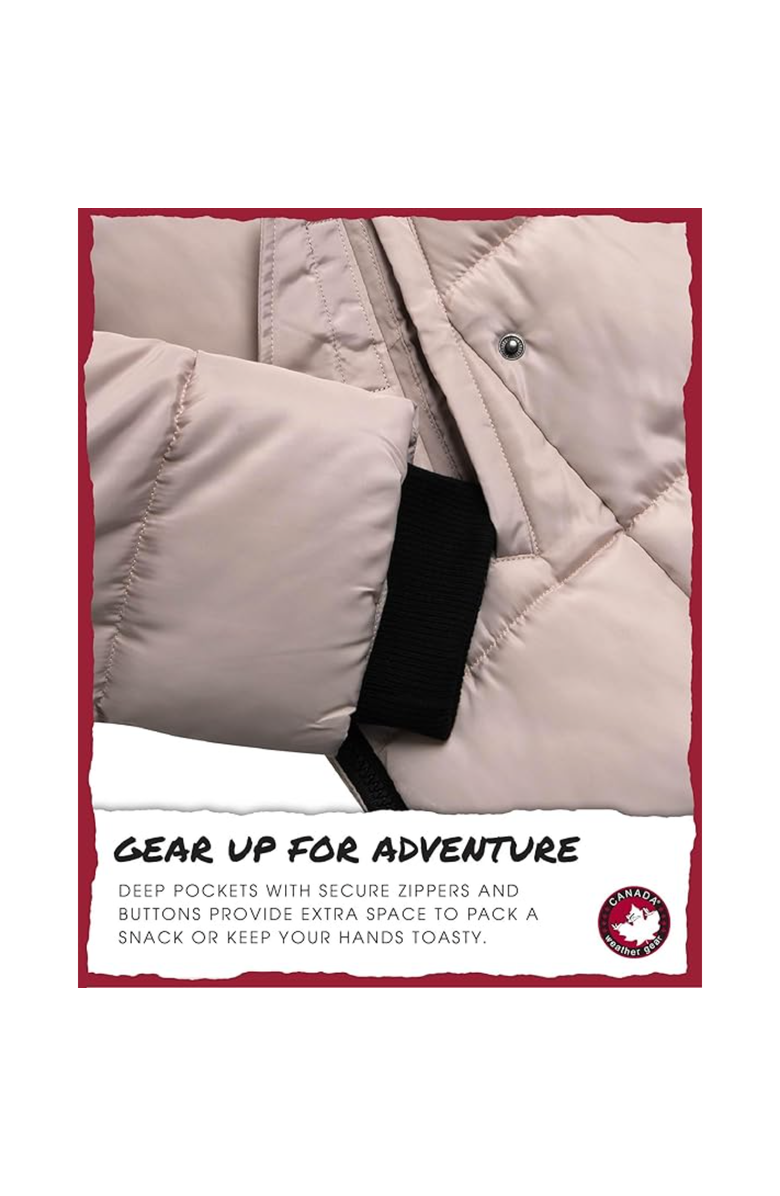 CANADA WEATHER GEAR Women's Heavyweight Long Parka Jacket, Alternate, color, Sand