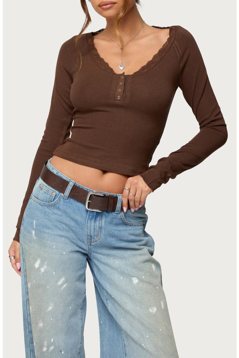 Shanah Lacy Henley, Main, color, BROWN
