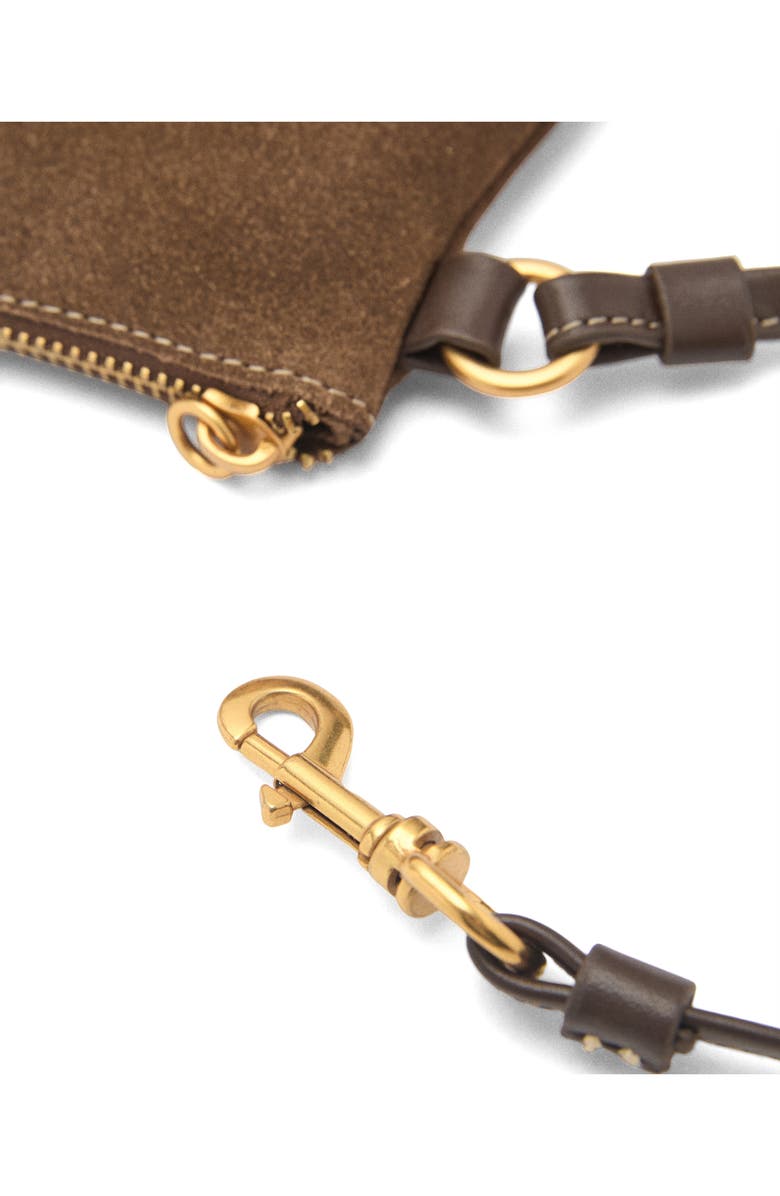 MANGO Leather Wristlet, Alternate, color,