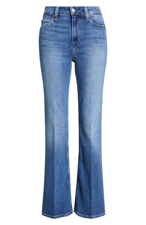 Laurel Canyon High Waist Bootcut Jeans (Monacomist) (Petite)