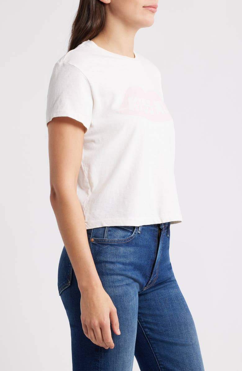 Re/Done '50s Kiss Me Boxy Graphic T-Shirt, Alternate, color, Vintagewhite