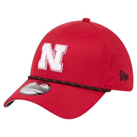 Men
s New Era  Scarlet Nebraska Huskers Rope 39THIRTY Flex Hat