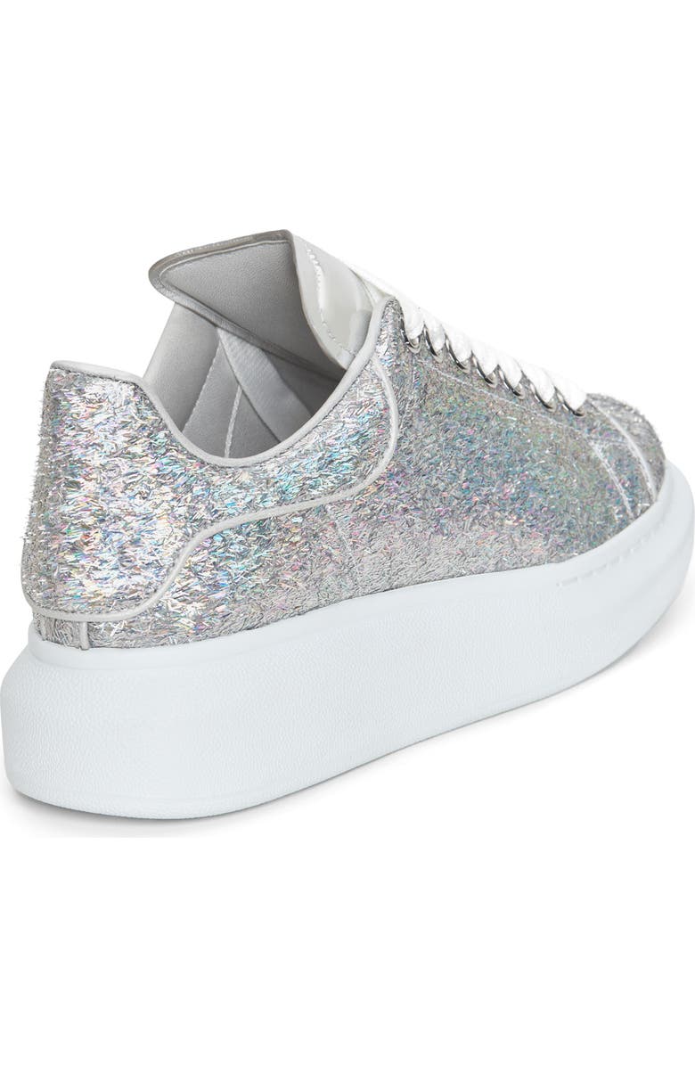 McQueen Oversized Holographic Glitter Platform Sneaker, Alternate, color,