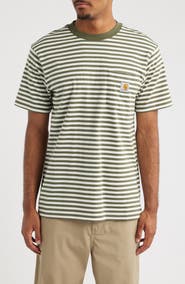 Carhartt Work In Progress Ezra Stripe Pocket T-Shirt