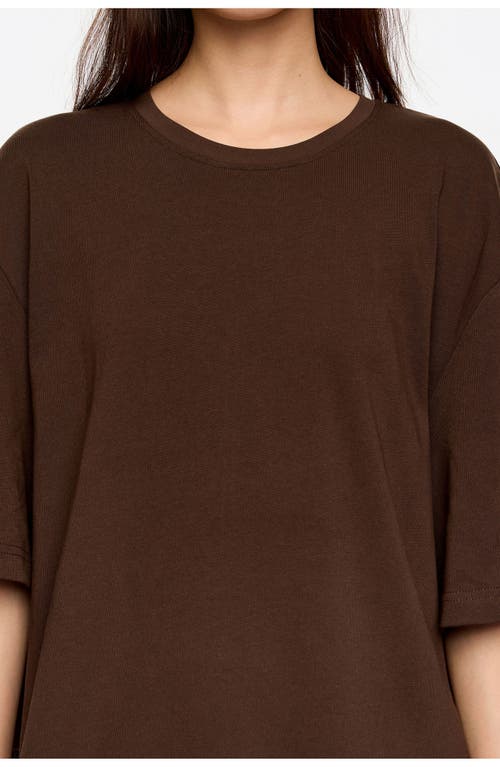 Bimba Y Lola Oversize Lace T-shirt In Brown