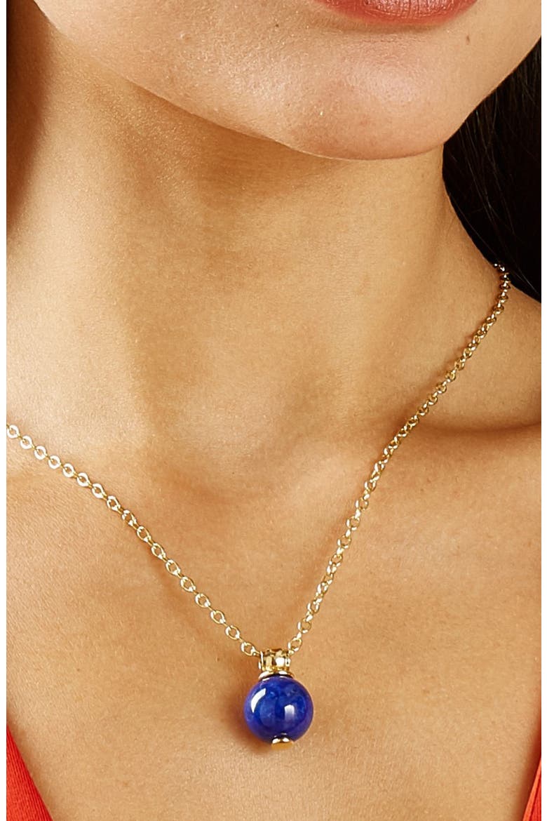 Lapis Lazuli Bead Pendant, Alternate, color, Lapis Lazuli