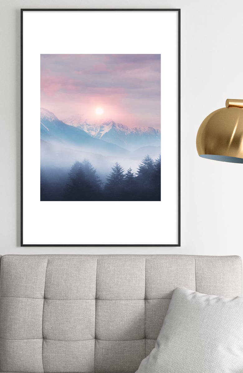 Deny Designs Pastels Vibe Framed Art Print, Alternate, color, Black Tones