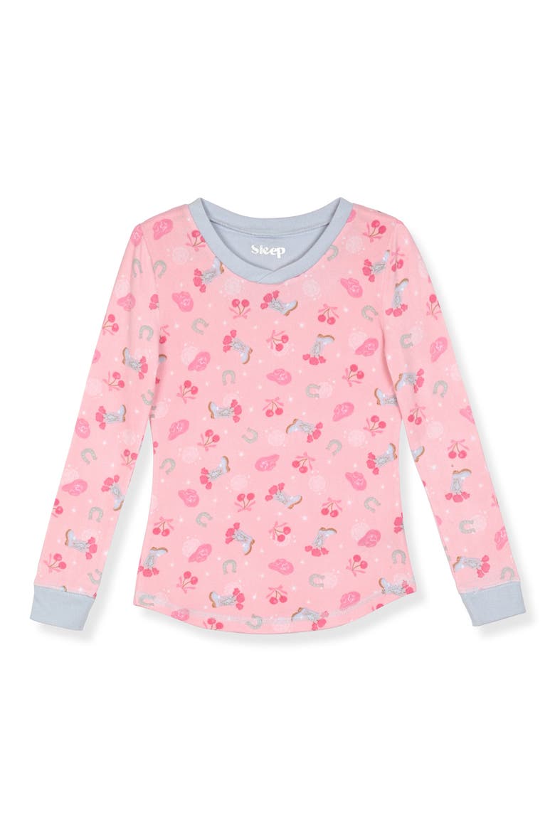Kids' Snug Fit Pajamas and Scrunchie Set, Alternate, color, PINK