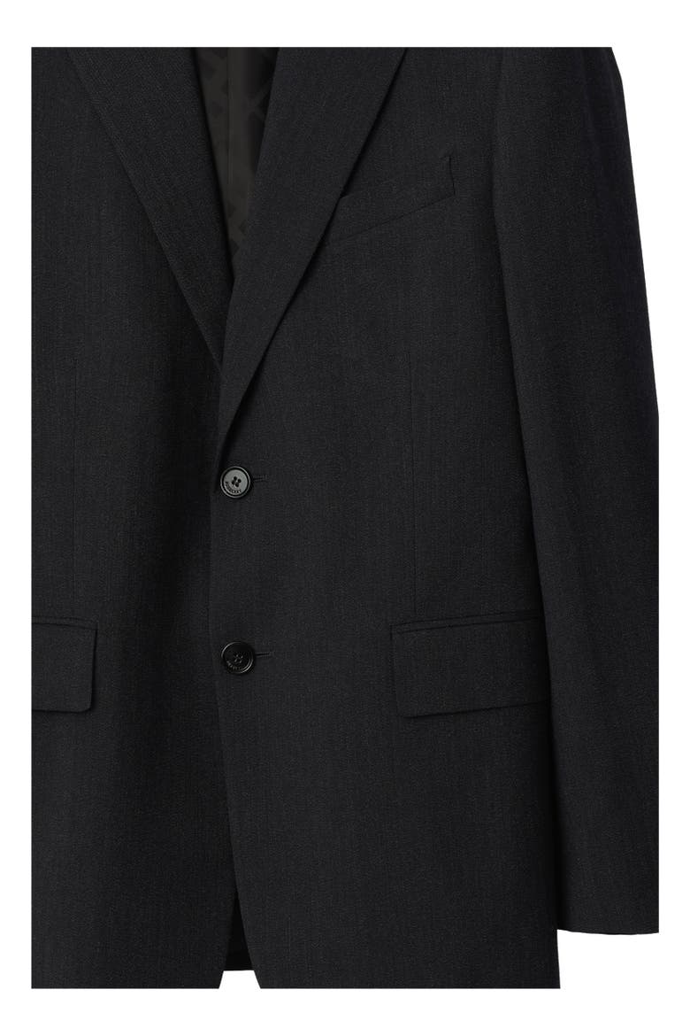 Wool Blend Tailored Jacket, Alternate, color, Midnight grey melange