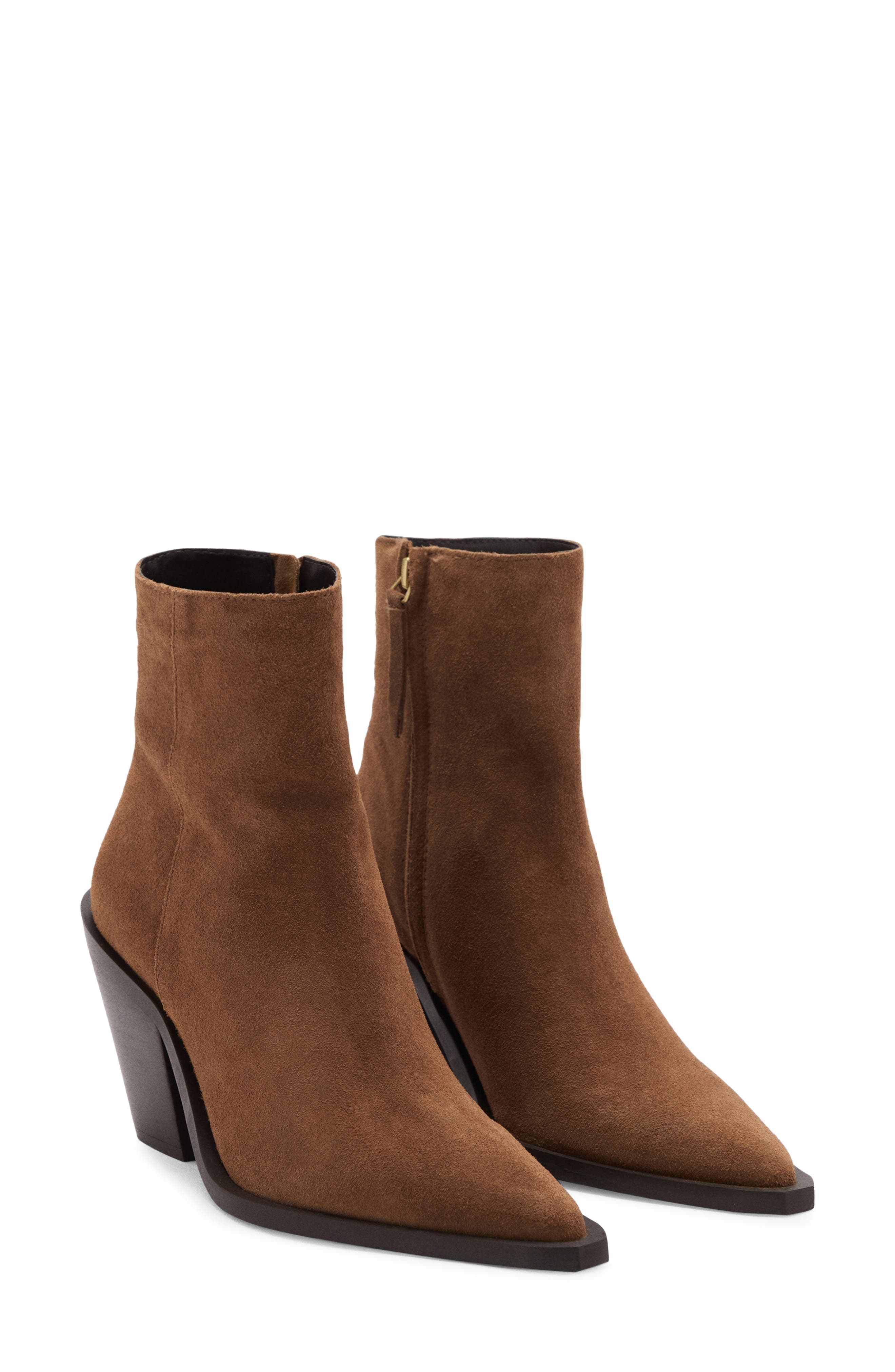 MANGO Pointed Toe Bootie, Main, color, 