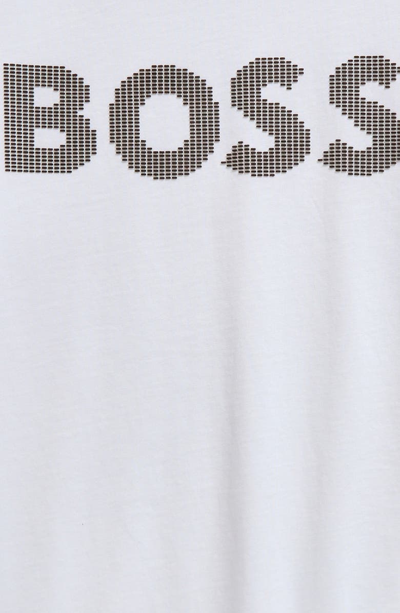 BOSS Kidswear Kids' Long Sleeve Logo Cotton Graphic T-Shirt, Alternate, color, 