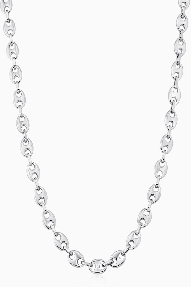 Sterling Silver Take Me There Mariner Necklace, Main, color, Sterling Silver