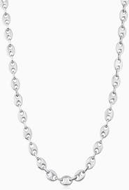 Oradina Sterling Silver Take Me There Mariner Necklace