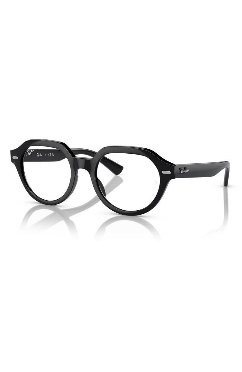 Ray-Ban 51mm Gina Square Optical Glasses, Alternate, color, 