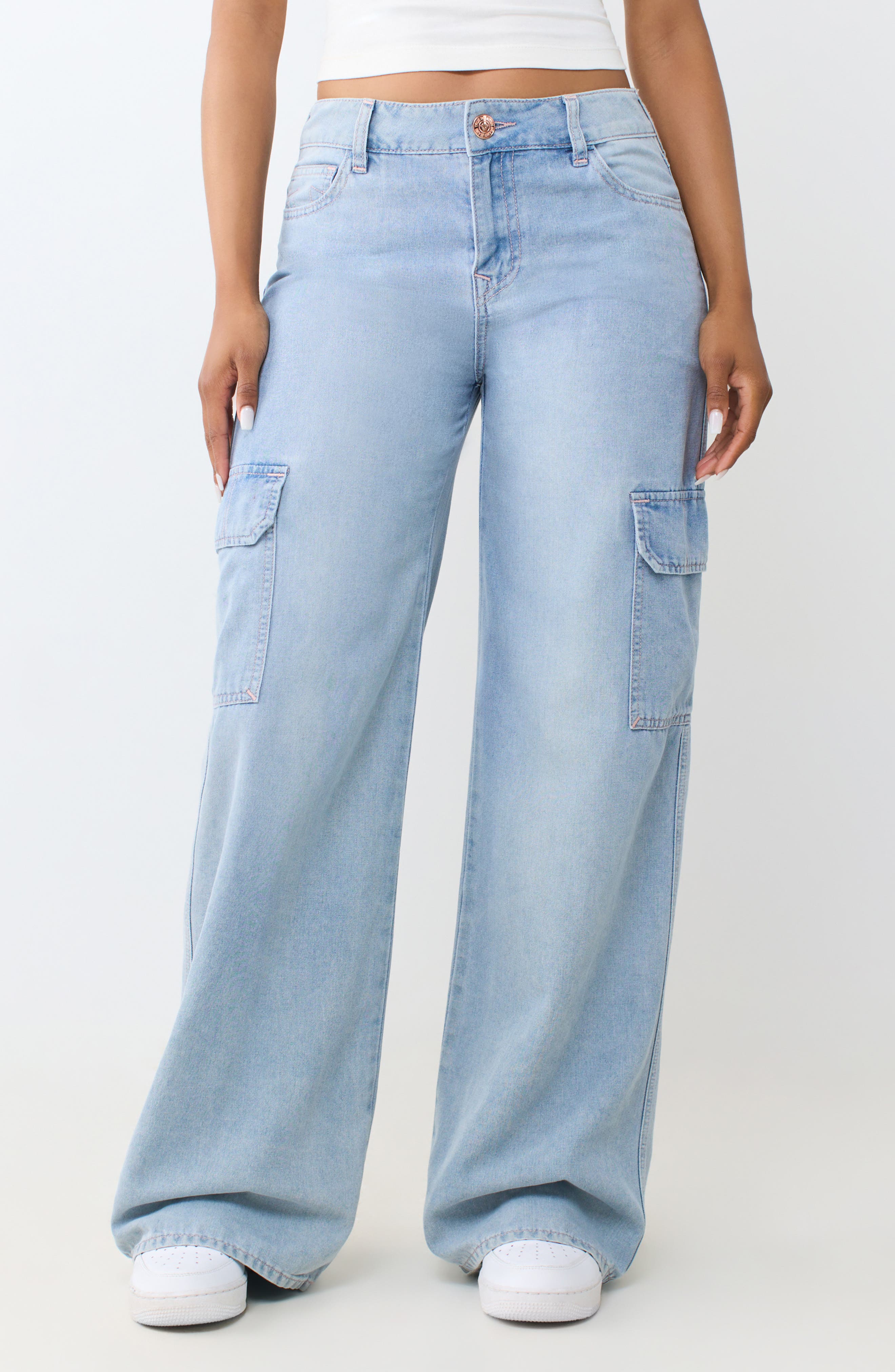 Bobbi Baggy Cargo Wide Leg Jeans