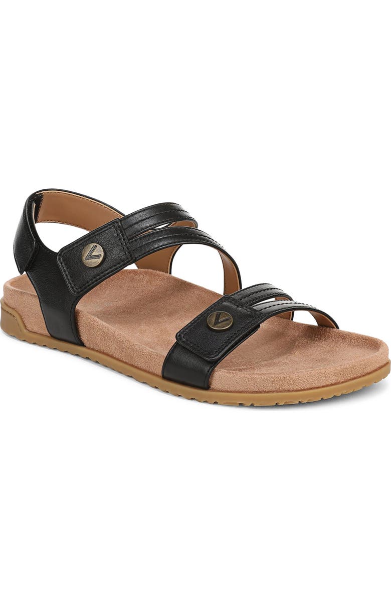 Vionic Essie Ankle Strap Sandal - Multiple Widths Available, Main, color, Black