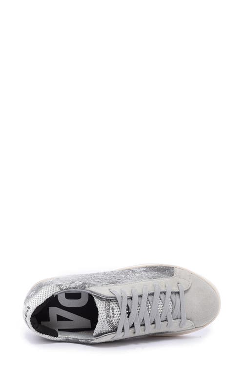 P448 John Sneaker In Linen/silver