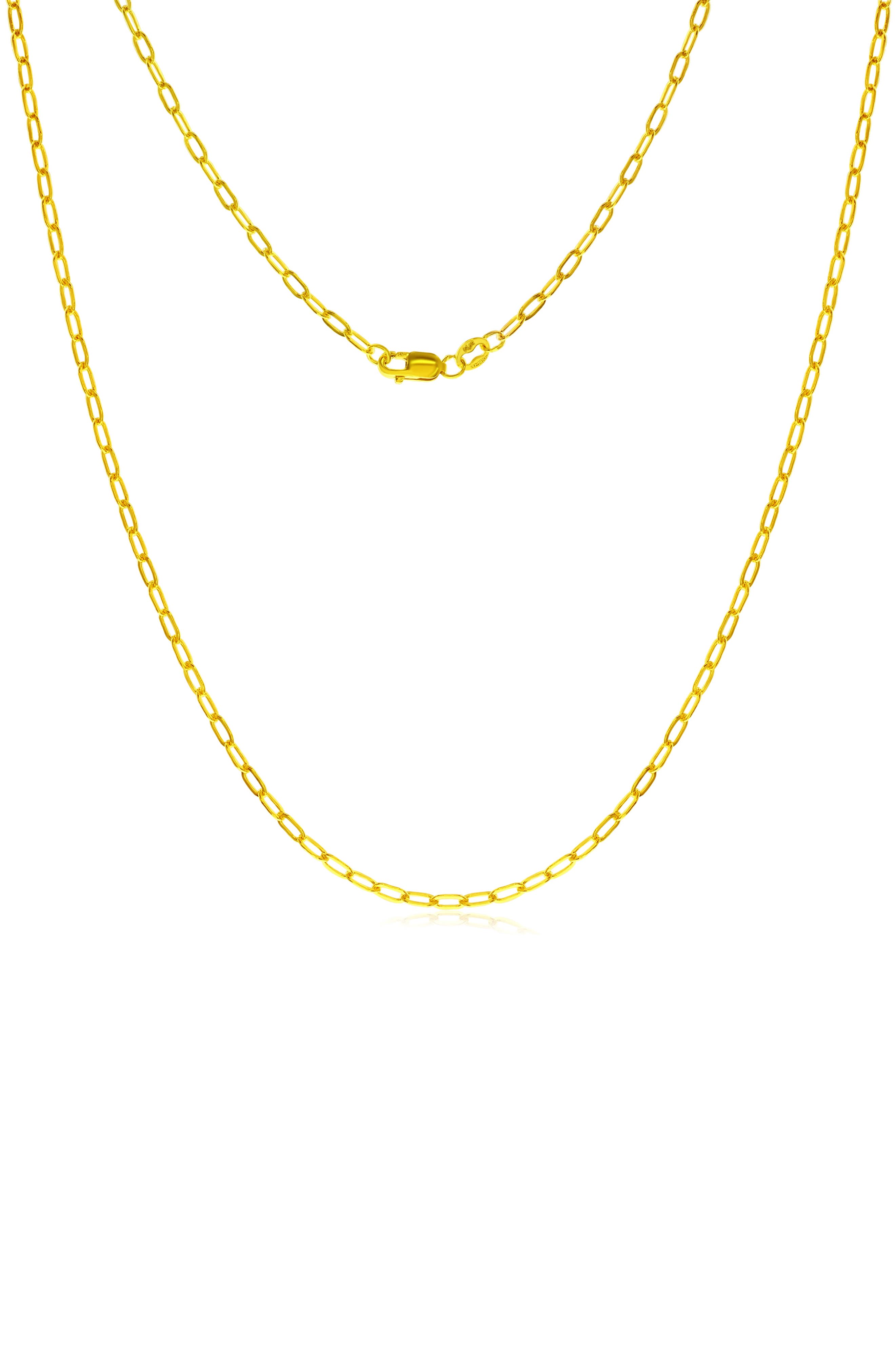 14k Gold Filled Flat Cable Chain Necklace