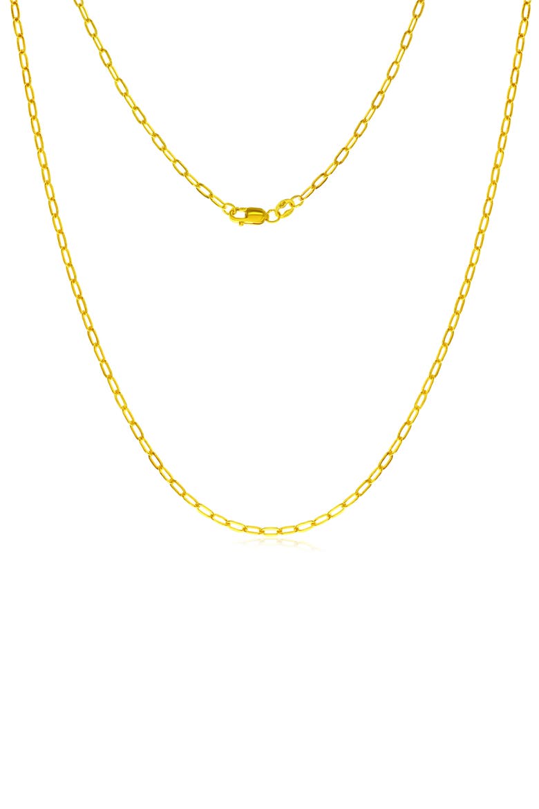 14k Gold Filled Flat Cable Chain Necklace, Main, color, GOLD