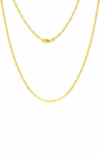 14k Gold Fill Flat Cable Chain Necklace