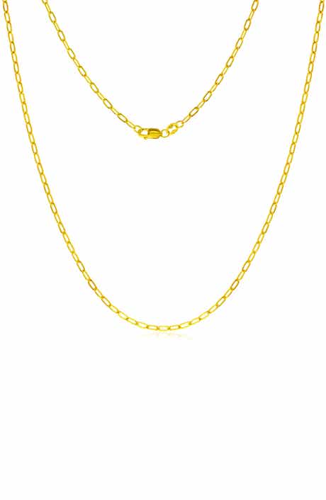 14k Gold Filled Flat Cable Chain Necklace