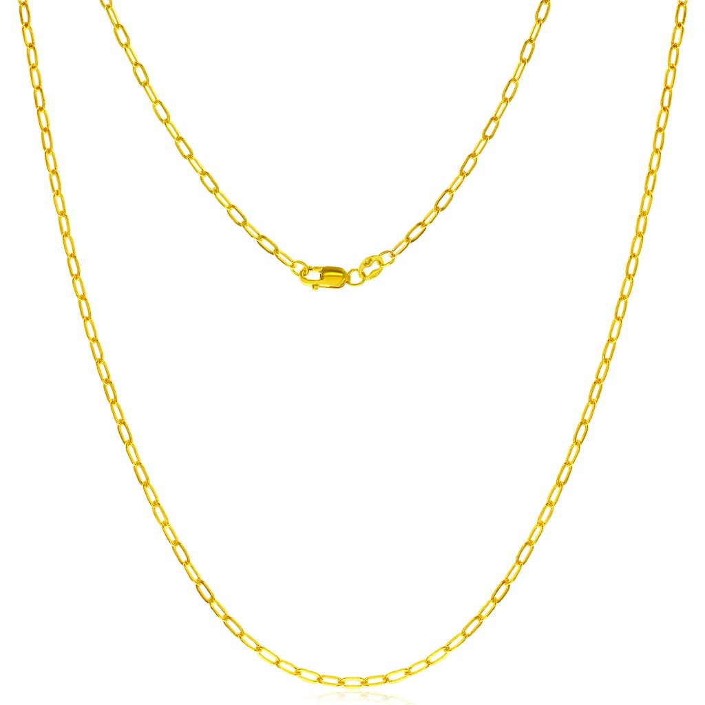 Simona 14k Gold Filled Flat Cable Chain Necklace