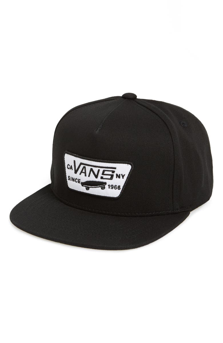 Vans 'Full Patch' Snapback Hat, Alternate, color, 