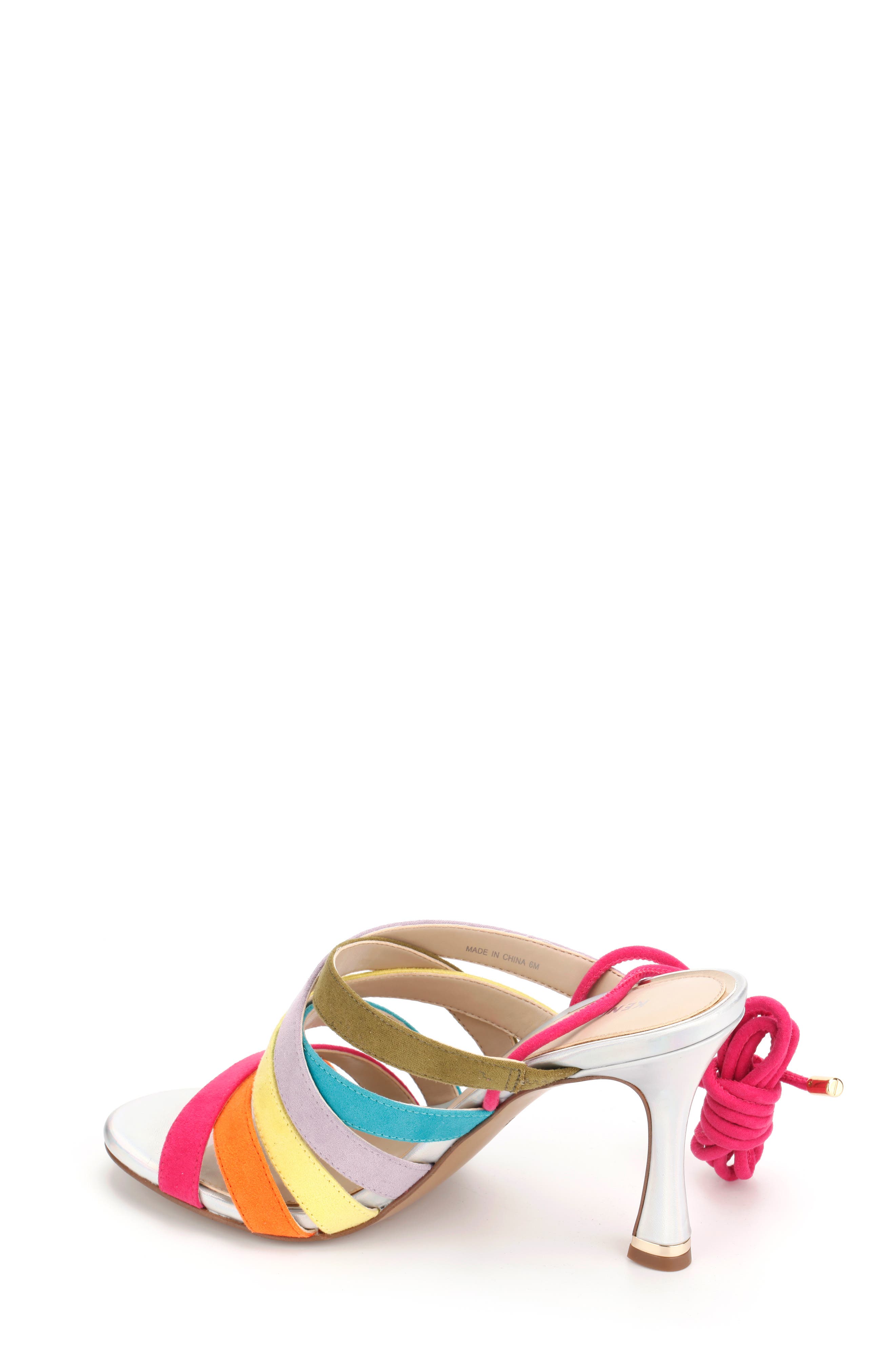 Beatrix 85 X Band Wrap Sandal, Alternate, color, BEET MULTI