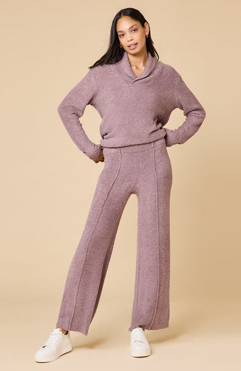 Ultra-Marshmallow Shawl Collar with Pintuck Pant