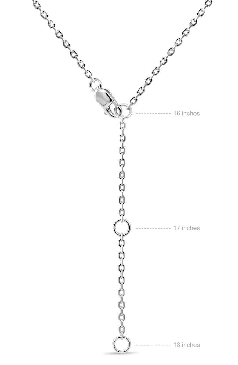 DEVATA Contour Line Dome Pendant Necklace, Alternate, color, Silver