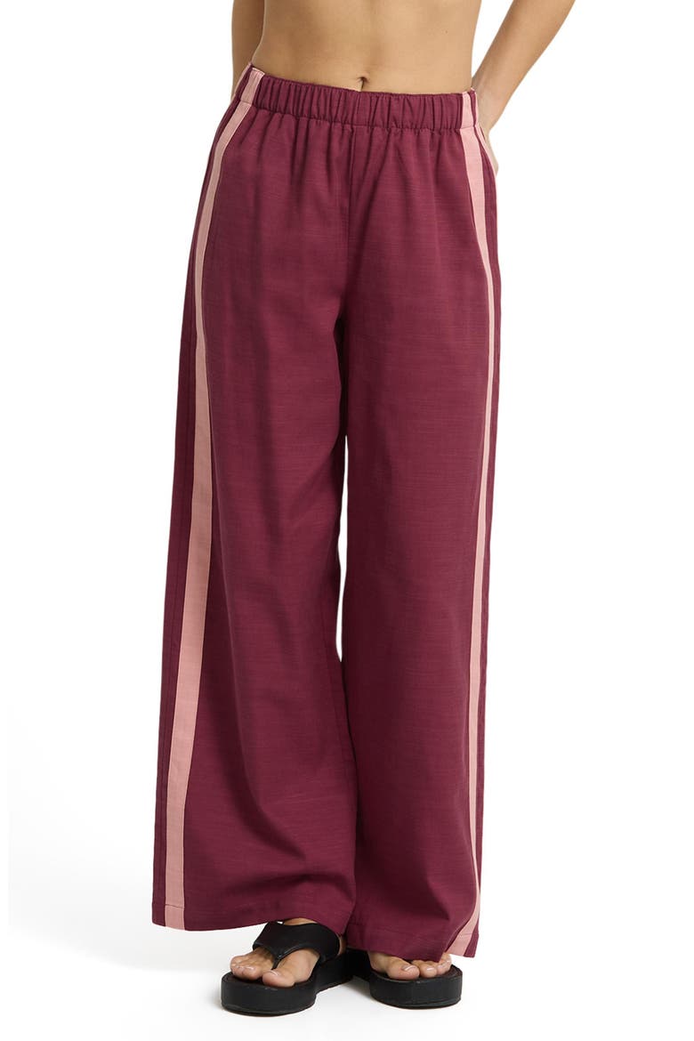 Holidazed Track Pants, Alternate, color, POMEGRANATE