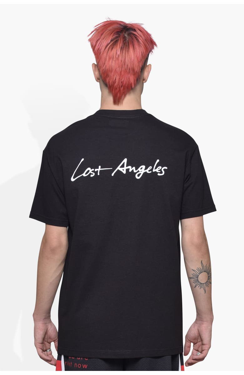 THE CELECT Lost Angeles Tee, Alternate, color, Black
