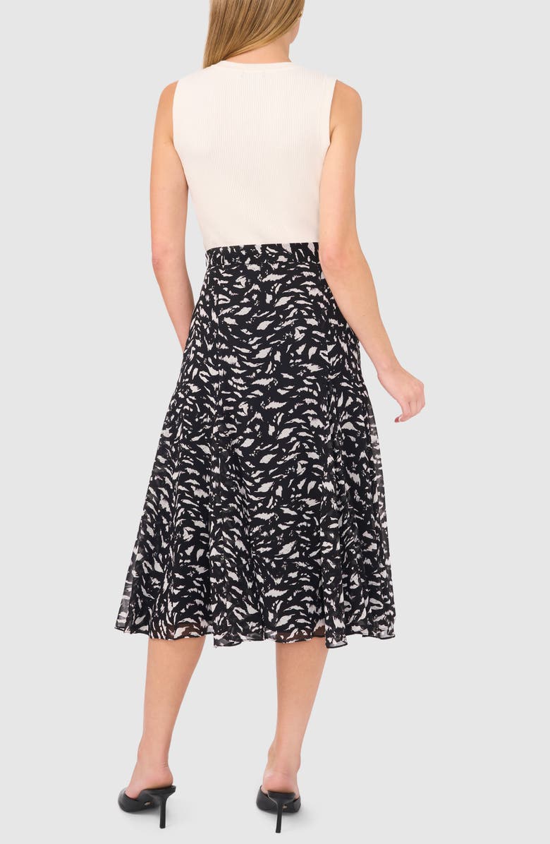 Halogen<sup>®</sup> Abstract Print Skirt, Alternate, color, Rich Black Print