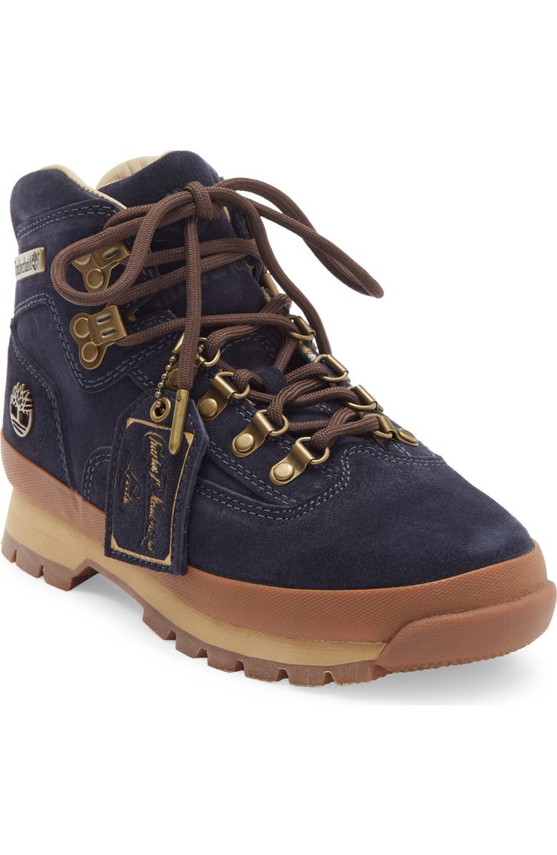 Timberland Euro Hiker Mid Hiking Boot, Main, color, Dark Blue Suede