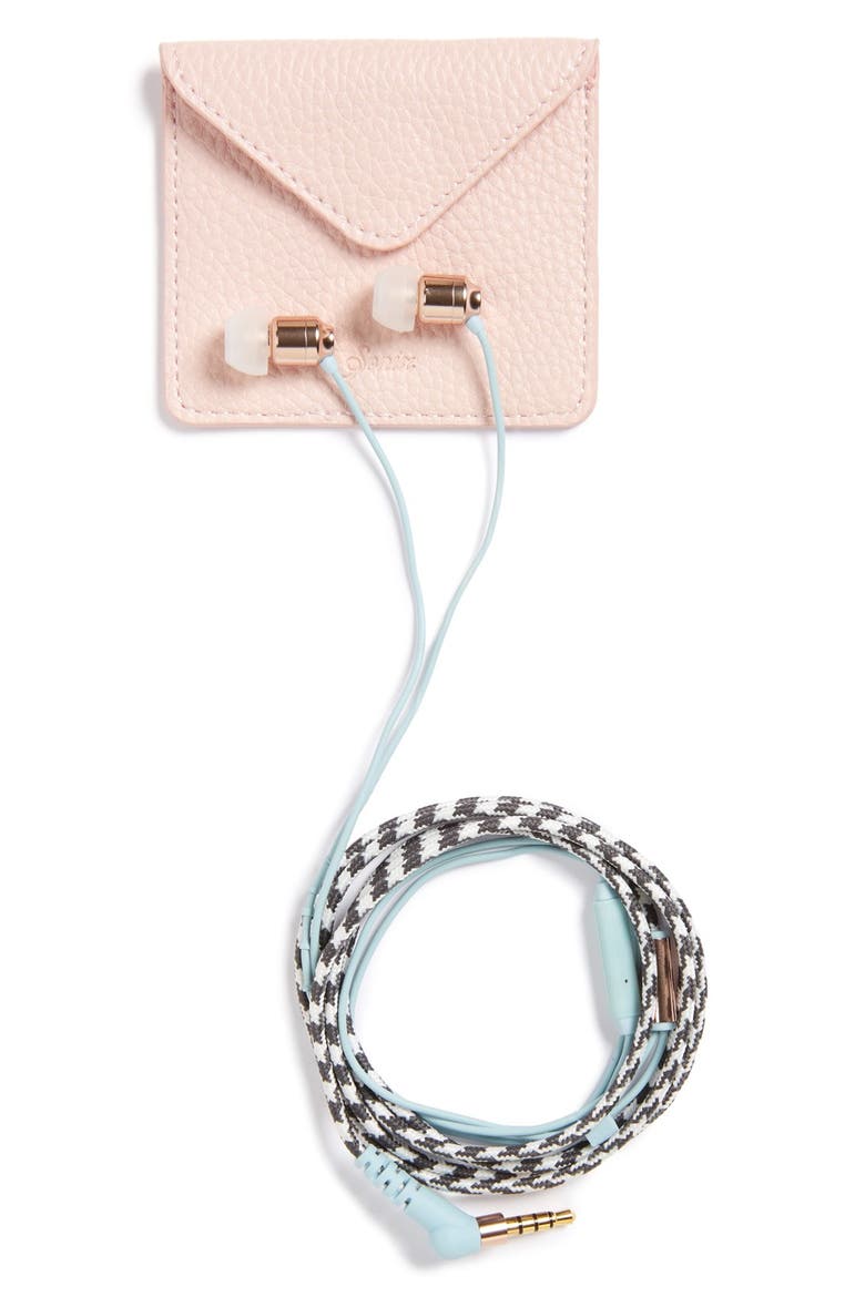 'Rose Buds' Earbuds, Main, color, BLUE