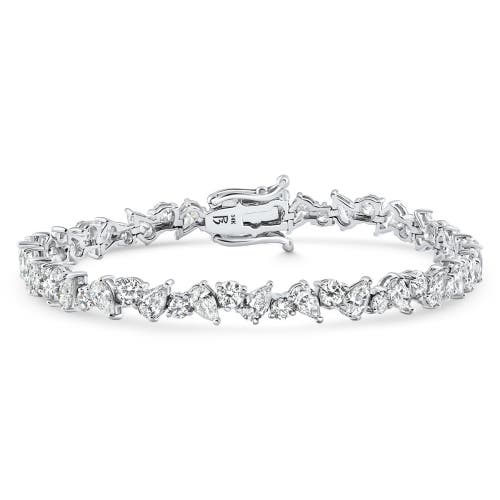 Bliss Diamond 4.10ct Multi-stone Diamond 7" Tennis Bracelet 14k Gold Lab Grown In 14k White Gold
