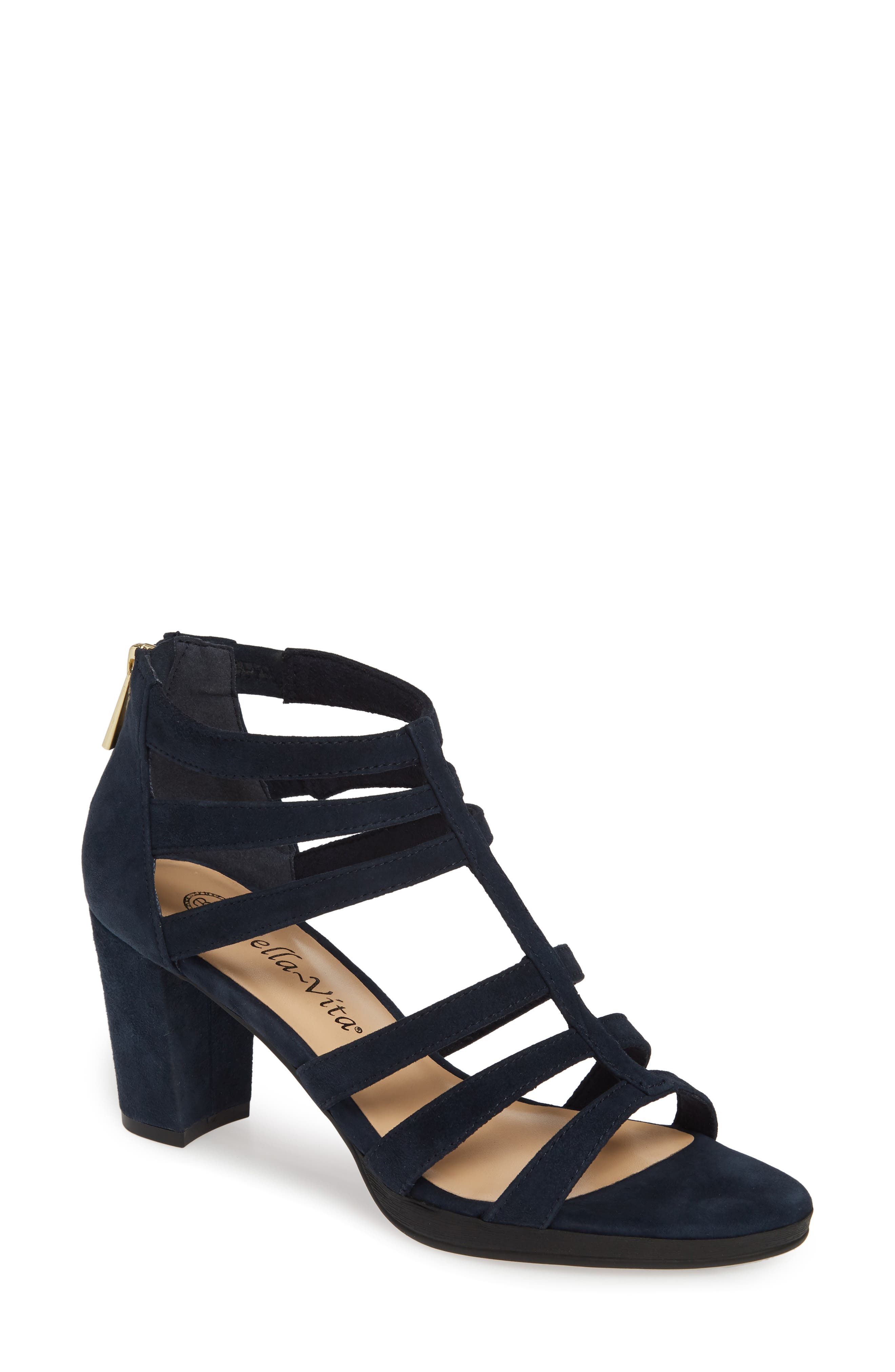 Leah Sandal, Main, color, NAVY SUEDE