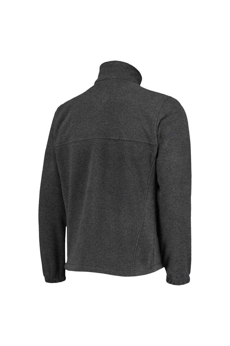 Men's Columbia San Antonio Spurs Heathered Charcoal Flanker Full-Zip Jacket, Alternate, color, Heather Charcoal