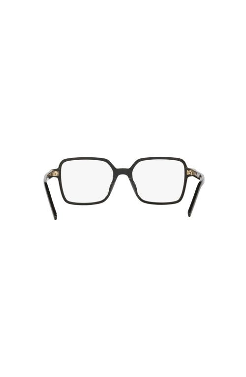 Saint Laurent 54mm Rectangle Optical Glasses In Black