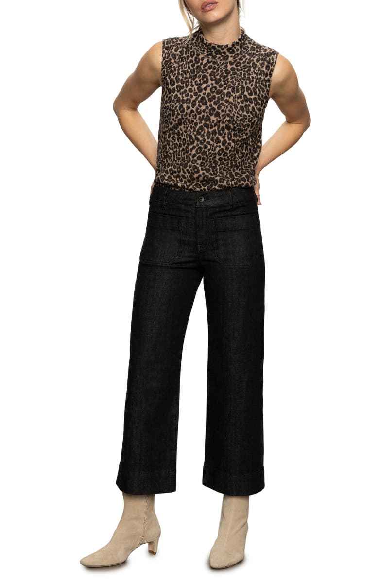 Sanctuary The Marine Patch Pocket Crop Wide Leg Jeans, Alternate, color, After Hours