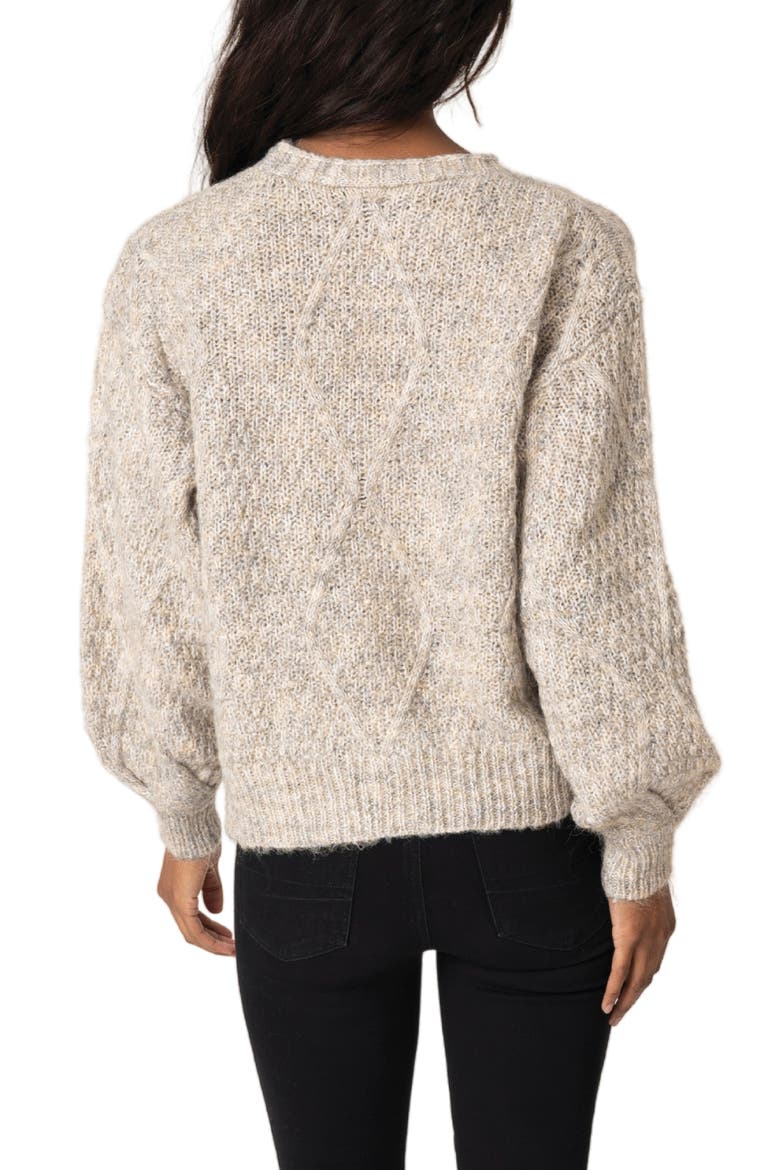 Gigi Cable Knit Cardigan, Alternate, color, OATMEAL