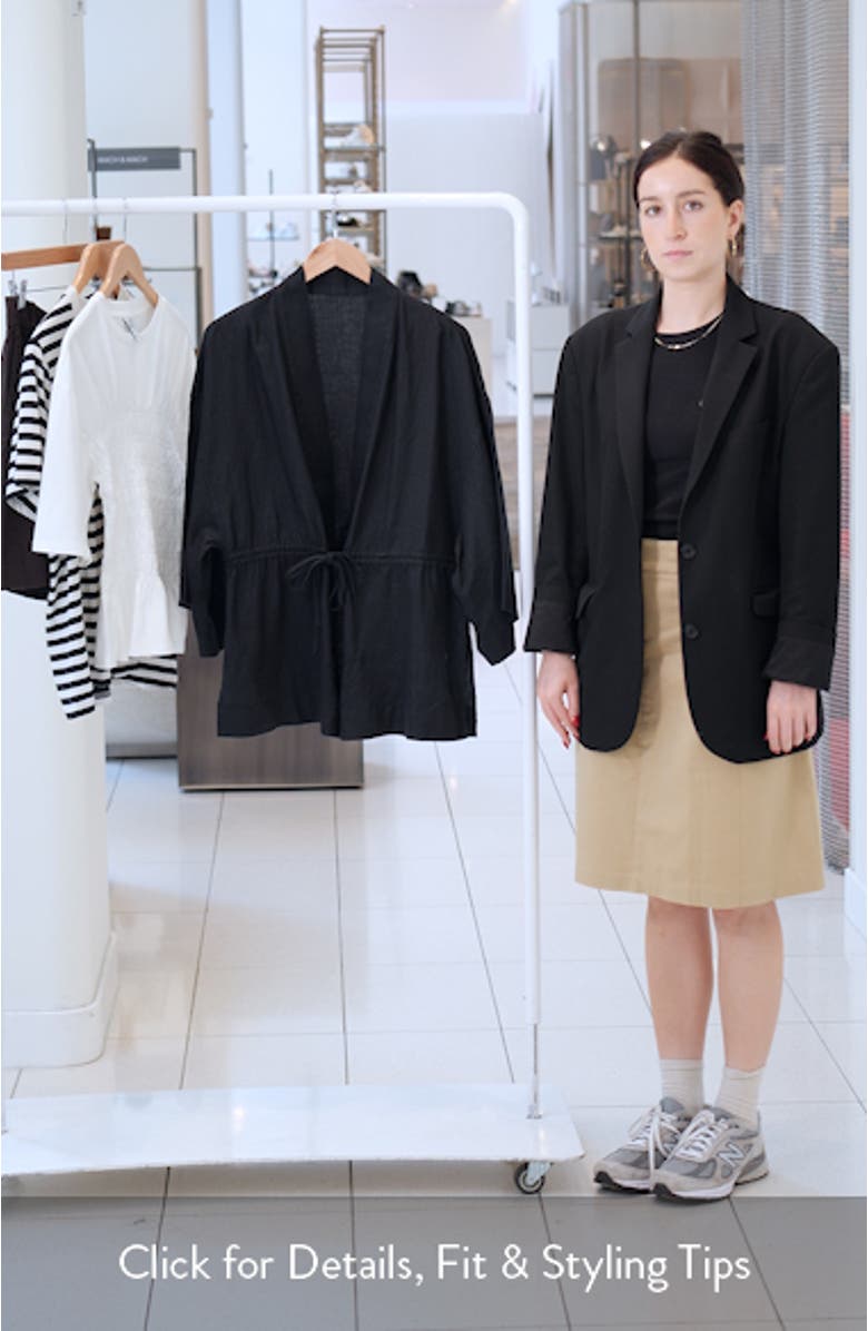 Linen Drawstring Jacket, sales video thumbnail