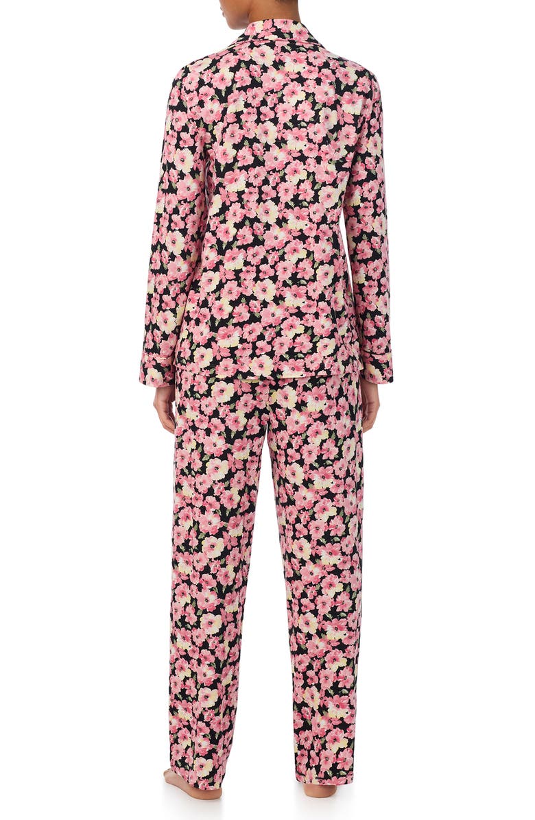 Lauren Ralph Lauren Cotton Blend Floral Print Pajamas, Alternate, color, Pink Floral