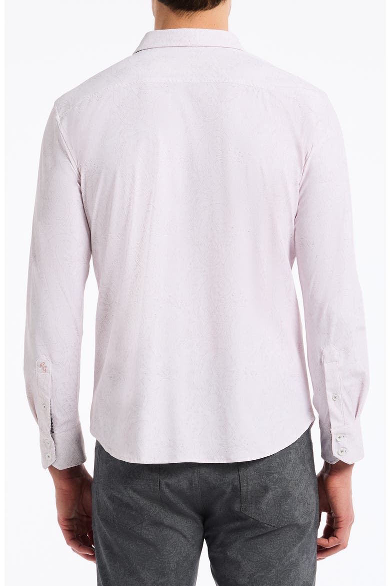 Thurston Paisley Knit Button-Up Shirt, Alternate, color, LIGHT PINK