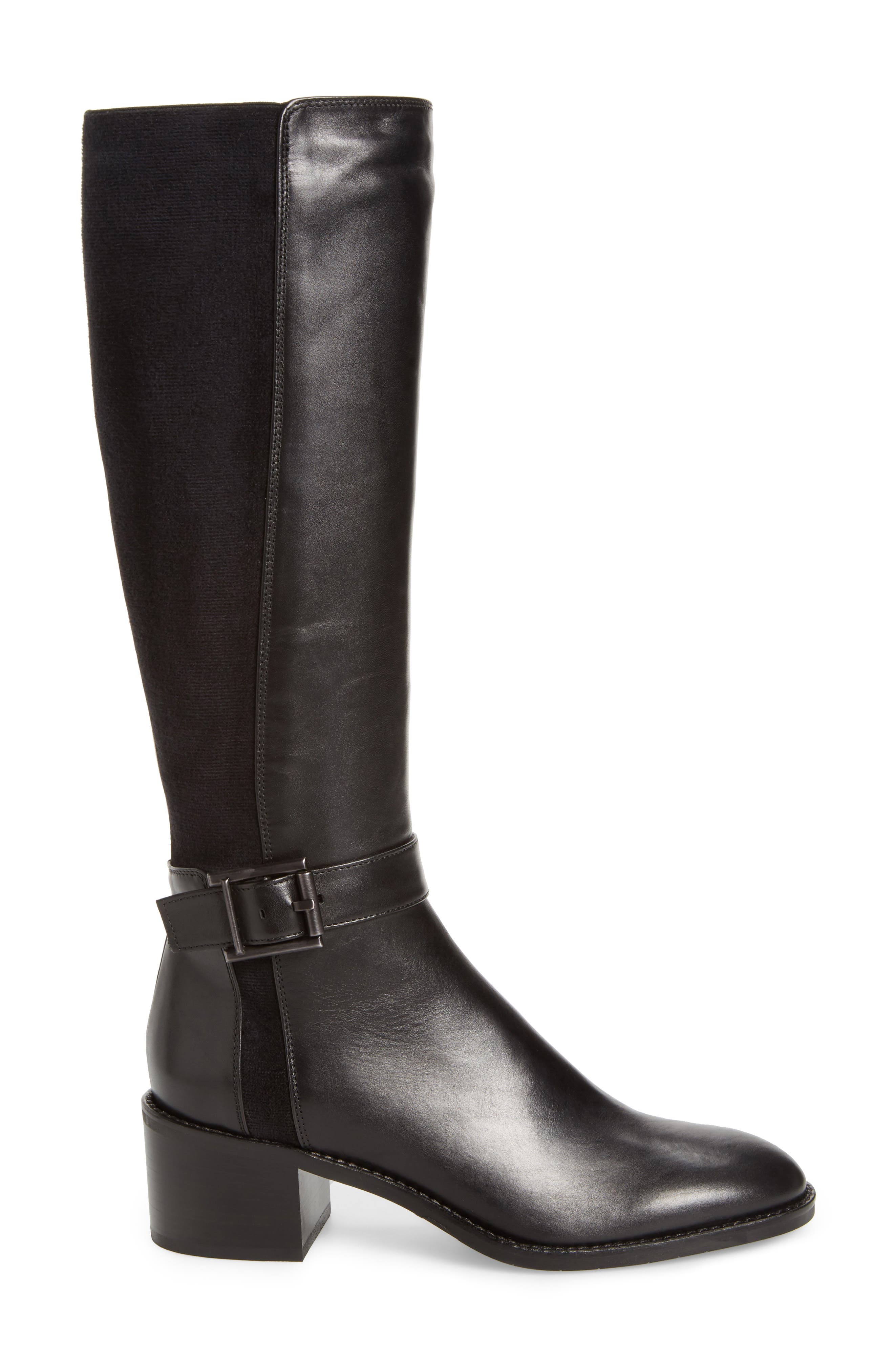 Joanna Weatherproof Tall Boot, Alternate, color, BLACK