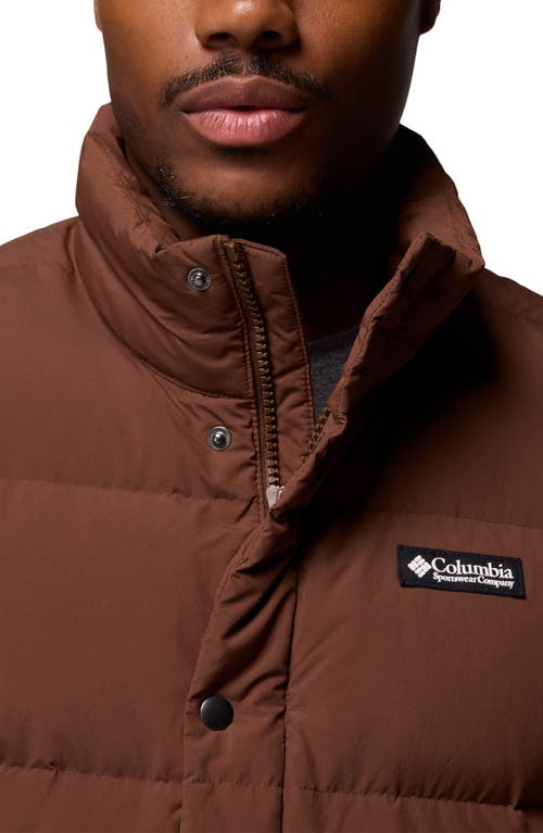 Columbia Wallowa Down Puffer Vest In Brown