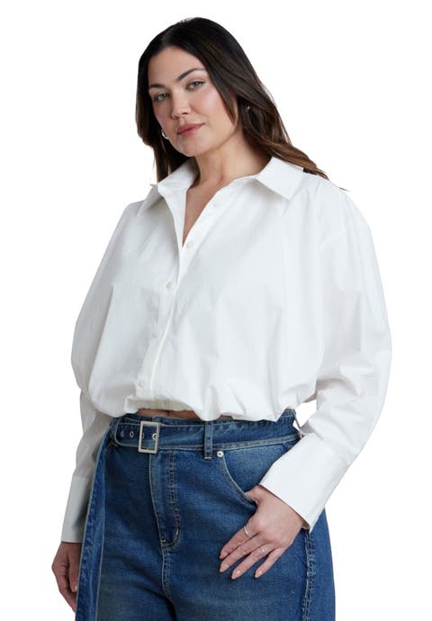Wire Hem Plissé Strapless Top