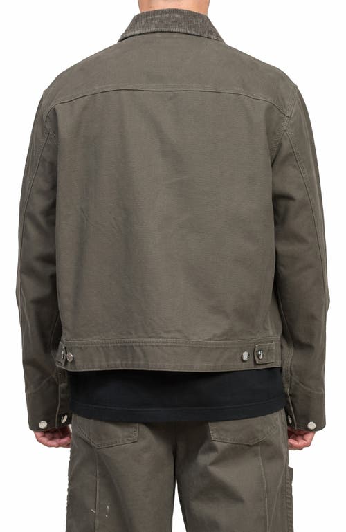 Alphastyle Blun Zip-up Work Jacket In Green