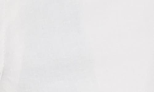 Kenneth Cole Cotton & Linen Blend Flat Front Chinos In White