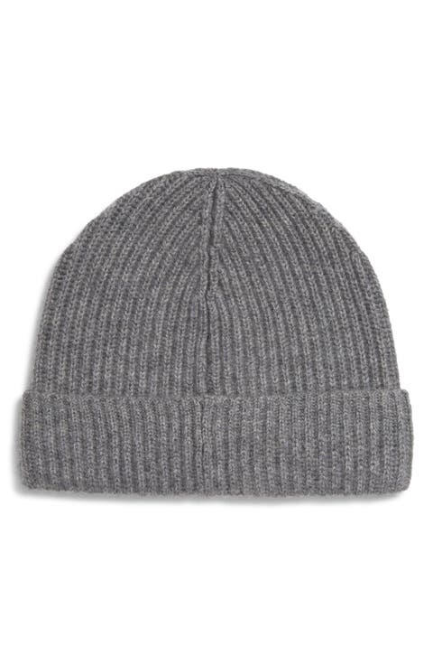 Cashmere Ribbed Beanie